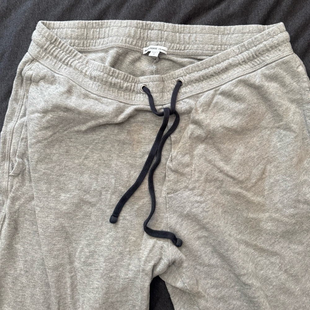 James Perse 4/XL Vintage French Terry Gray Sweatpants Drawstring MXI1161